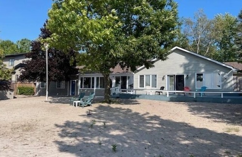 Tiny House | Lakefront Home - Double Lot on Beautiful Sandy Beach