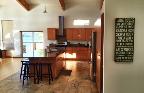 Sagle House | Lakefront home on Bottle Bay with dock - plenty of room to spread out
