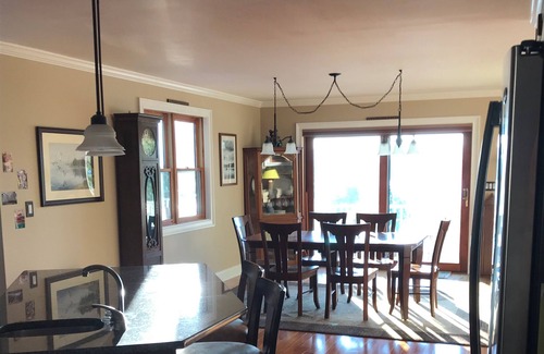 Northville House | Lakefront home on the Great Sacandaga Lake with sunset views and 110 ft frontage