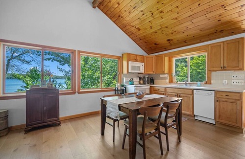 Farmington House | Lakefront Home w/Private Beach & Stunning Views
