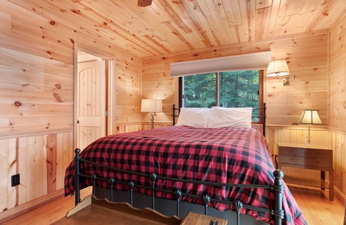 Presque Isle House | Lakefront home with dock, Twin Islands views & trail access