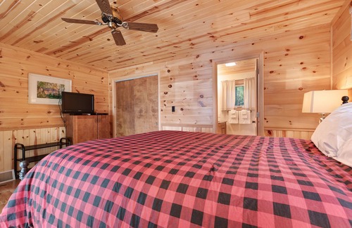 Presque Isle House | Lakefront home with dock, Twin Islands views & trail access