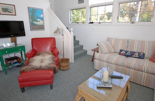Empire House | Lakefront home with firepit, grill & furnished deck