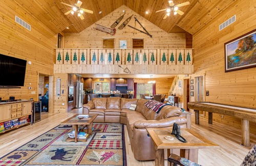 Conover House | Lakefront home with game rooms, dock, kayaks, private beach, fireplace, firepit