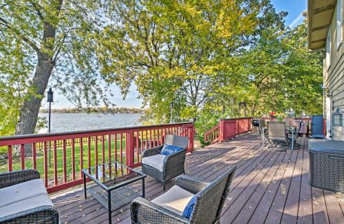 Fox Lake House | Lakefront Home with Game Room, Theater and Dock!