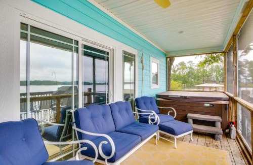 Cross Hill House | Lakefront Home with Hot Tub and Dock in Cross Hill!