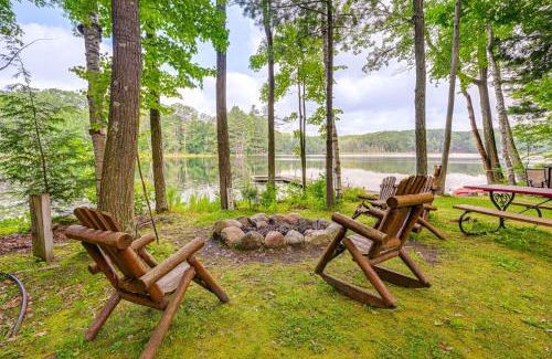 Rhinelander House | Lakefront Home with Private Beach in Rhinelander!