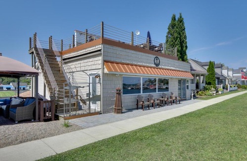 Buckeye Lake House | Lakefront Home with Rooftop Deck, Grill, Games!