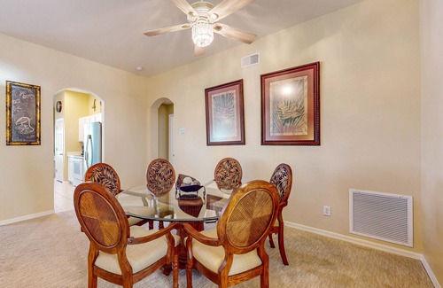 Beachwalk Isles House | Lakefront home with private heated outdoor pool, enclosed lanai, & central AC