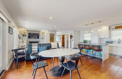 Malletts Bay House | Lakefront house, mountain views, hot tub, kayaks, floating dock, fireplace, bbq