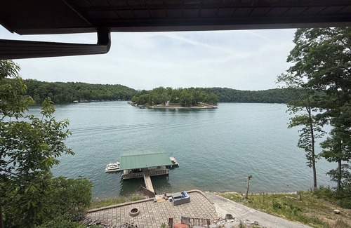 Big Creek House | Lakefront House with Hot Tub, 2 covered Decks, Boat Dock & Patio w/Firepit