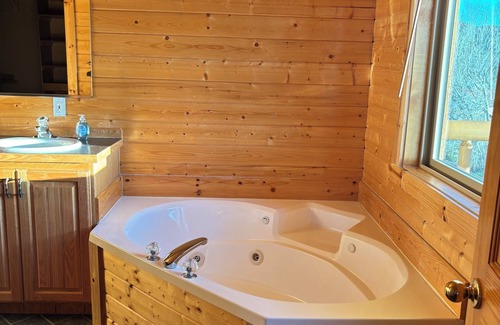Sterling Cabin | Lakefront lodge inside Palisade State Park! Steps to the water!