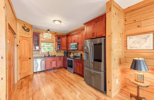 Dixie - Berryhill Cabin | Lakefront Log Cabin - Hot Tub, Pickleball Ct, Fire Pits, 2-Story Dock, Game Room