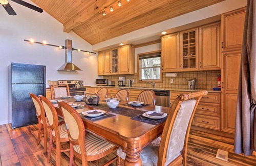 Long Pond House | Lakefront Luxury Escape! Hot Tub Fire Pit Fireplaces Billiard Private Dock
