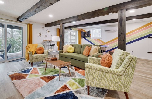 Hanover Apartment | Lakefront Modern A frame cabin with private dock
