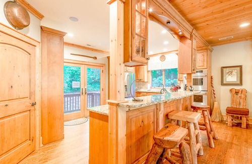 Lake Junaluska House | Lakefront mountain home with WiFi, extensive kitchen, & central AC