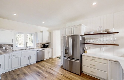 Arcadia House | Lakefront New Construction 8BR with Private Beach, Hot Tub, & Stunning Views