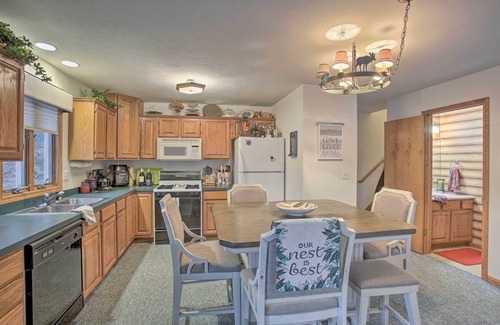 Newaygo House | Lakefront Newaygo Home - Private Dock, Kayaks