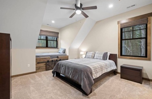 Nebo House | Lakefront on Lake James with Dock Slip & Hot Tub!