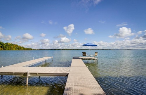 Deer River House | Lakefront Paradise with Private Boat Dock and Patio