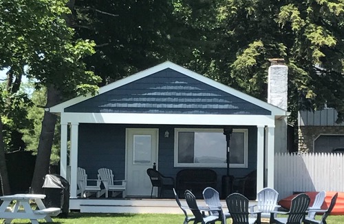Town of Beekmantown Cottage | Lakefront, private beach, dock, kayaks, Paddle Boat and pet friendly!