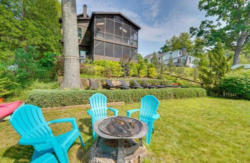 Lake George House | Lakefront Queensbury Home Kayaks and Boat Dock