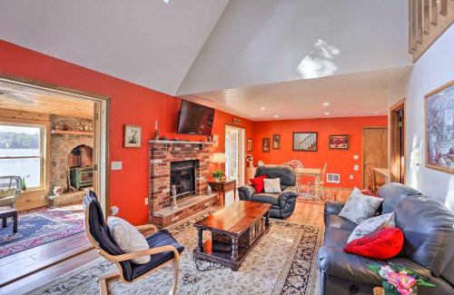 Tobyhanna House | Lakefront Retreat with Dock and Yard in Tobyhanna!