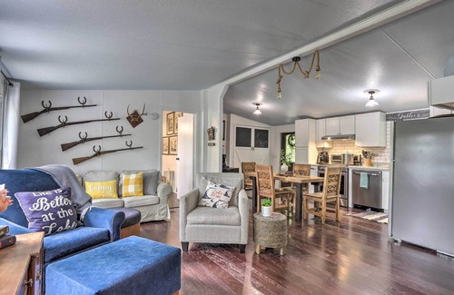 Milledgeville House | Lakefront Sparta Home: Fire Pit, Dock & Kayak