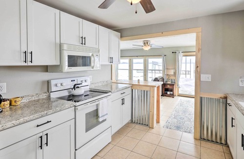 Hamlin County House | Lakefront Vacation Rental with Fire Pit & Dock!