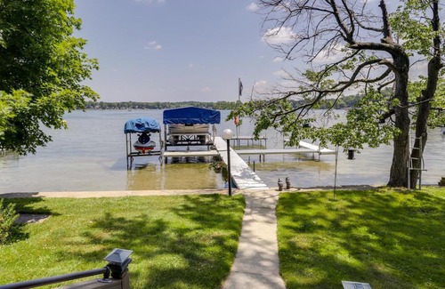 Vandalia House | Lakefront Vandalia Home with Boat Dock and Gas Grill!