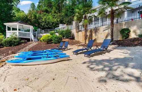 Mooresville House | Lakefront w/Beach, Dock, Game Room, Firepit, Kayaks, views