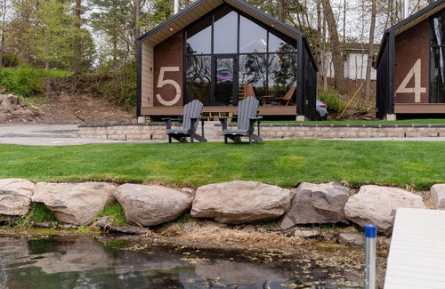 Scotrun Ski Chalet | Lakefront Wooden Chalet in the Poconos/Fishing, Yoga retreats, Paddle Boats