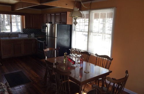 Greentown Cottage | Lakeside barn wood cottage just remodeled with all the modern Conveniences!