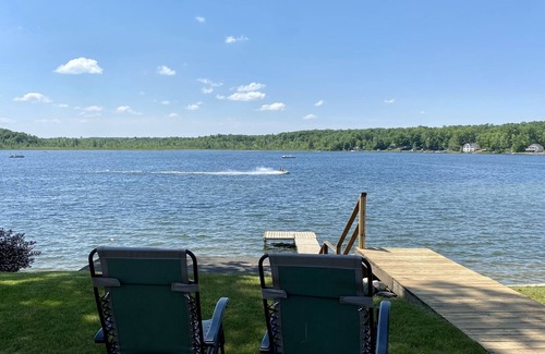 Pierson House | Lakeside getaway! 30 min from GR - Lakefront, kayaks, grill, fire table!