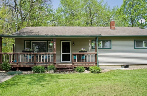 Craig Beach House | Lakeside living awaits at beautiful Lake Milton, OHn with dock across the street