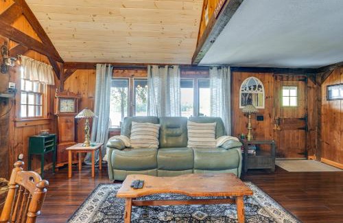 Rindge House | Lakeside Log Cabin with Porch in Monadnock Region