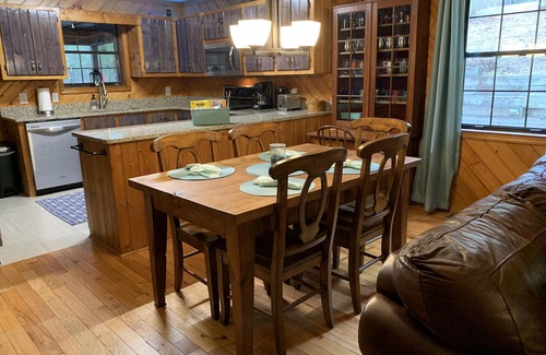 Ellijay Cabin | Lakeside Retreat: Explore 35 Acres and Private Lake! Hot tub Adjoining home for6
