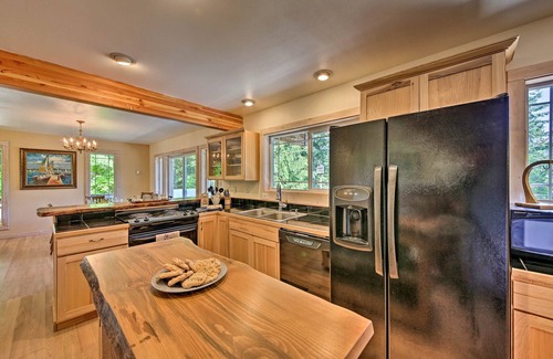 Sagle House | Lakeside Sagle Home w/Dock-by Schweitzer Mtn!