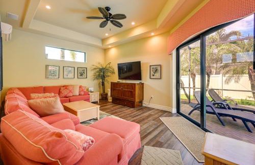 Pelican House | Lanai with Heated Pool at Cape Coral Escape!