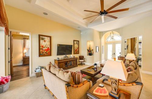 Pelican House | Lanai with Heated Pool at Cape Coral Escape!