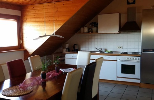 Rothenberg Apartment | Landhof Rothenberg apartment 1 with 3 bedrooms, living room, kitchen, bathroom and WC