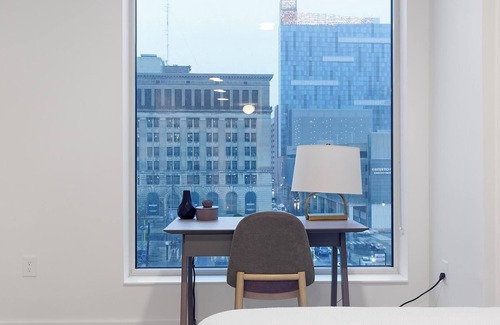 Greektown Historic District Apartment | Landing | Chic Studio, Gym, Clubhouse