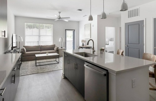 Crestline Heights Apartment | Landing | Modern 1BD, Clubhouse, Pool