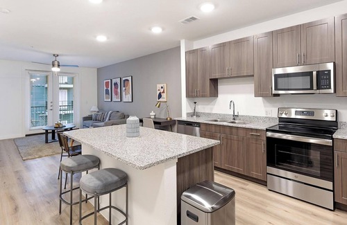 Garland Apartment | Landing | Modern 1BD, Pool, Clubhouse