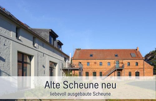 Fehrbellin Apartment | Landloft Linum - Ausgebaute Scheune mit Aussicht, Naturpool, Kamin, Sauna, Luxusausbau, handverlesene MidCentury Möbel & Kunst