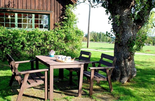 Ydre Municipality House | Landside cottage with horse riding offer!