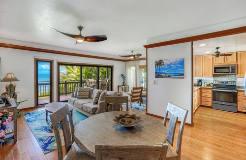 Wailua House Lots Condo | Lanikai 121 | Stylish Oceanfront Living | Pool & BBQ Area