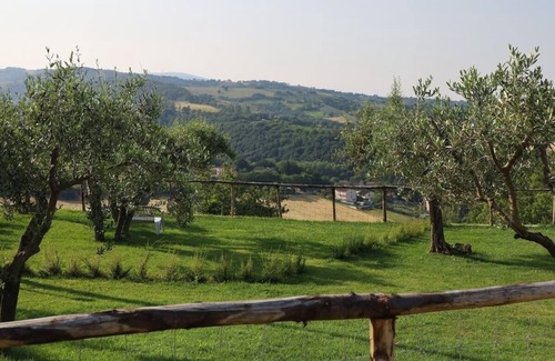 Castel d'Arno Apartment | Large and beautiful apartment with a view in a farmhouse with swimming pool, sleeps 9