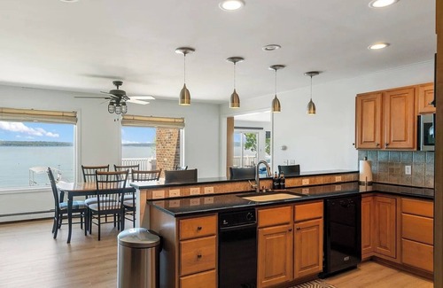 Cheboygan County House | Large Cottage with Sunset Views on Burt Lake!