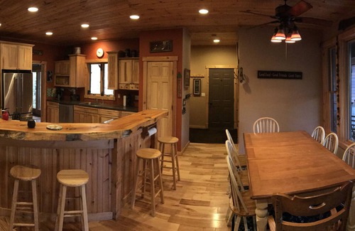 Bolton Landing House | Large Family Friendly ADK Home on Private Lot, Lake Access, & 40' Dock
